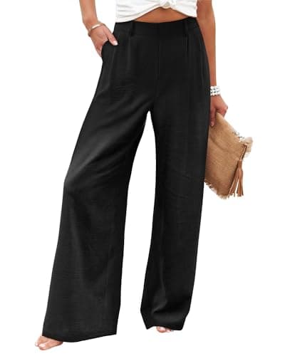 Angerella Women's Wide Leg High Waisted Work Pants