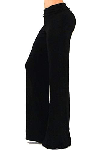 Vivicastle Women's USA Fold-Over High-Waist Wide Leg Pants