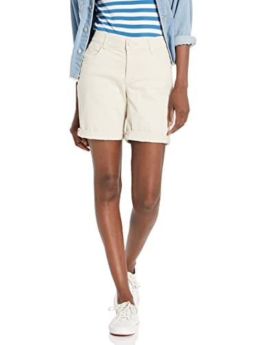 Democracy Women's Petite 6" Cuffed Denim Shorts
