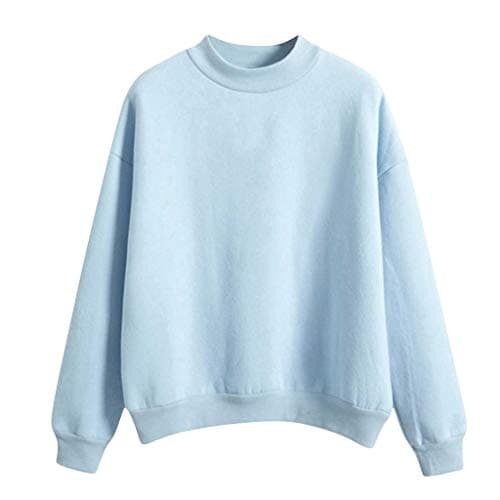 Trendy Women's Thick Solid Color Sweatshirt for Fall Winter Outdoor Activities