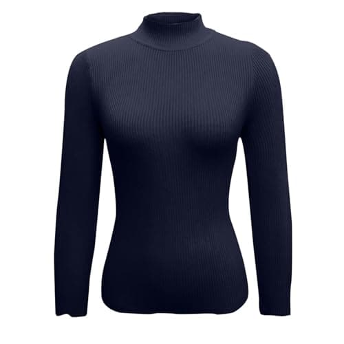 Stretchy Women's Long Sleeve Fitted Knit Top