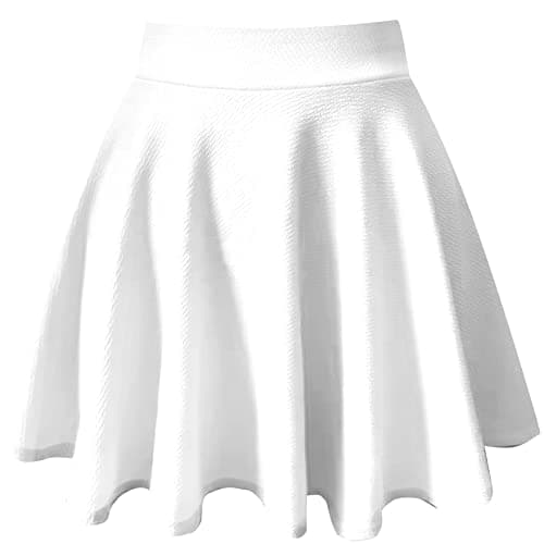 Women's Basic A-Line Mini Flared Skater Party Skirt