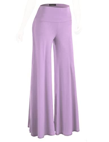 Johnny MBJ Women's Casual Comfy Wide Leg Palazzo Pants (XS~5XL)