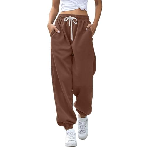 Y2K Aesthetic Women's High-Waisted Cinch Bottom Sweatpants with Pockets