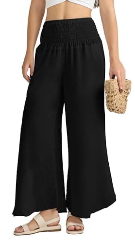 Joob Joob Flowy Women's Wide Leg Boho Harem Pants with Pockets