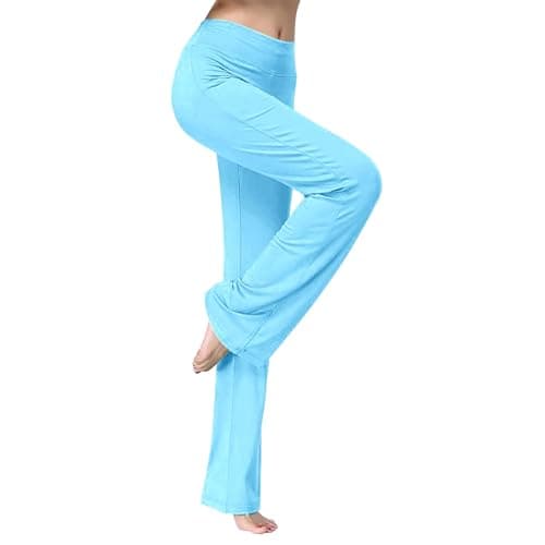 Trendy Women's Stretch Wide Leg Gym Sweatpants for Running and Casual Wear