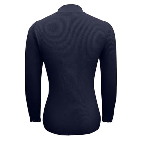 Stretchy Women's Long Sleeve Fitted Knit Top