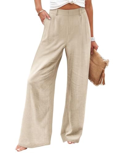 Angerella Women's Wide Leg High Waisted Work Pants