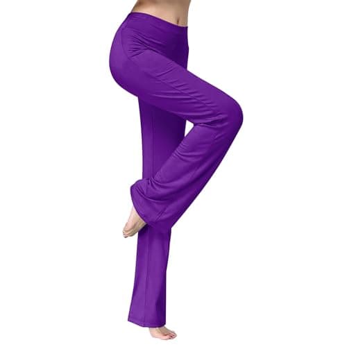 Trendy Women's Stretch Wide Leg Gym Sweatpants for Running and Casual Wear