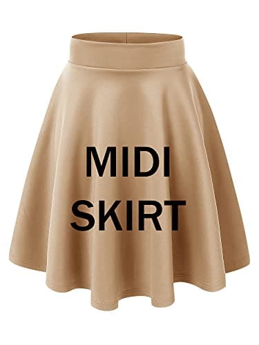 Women's Stretchy Flared Mini Skater Skirt XS-3XL Plus Size