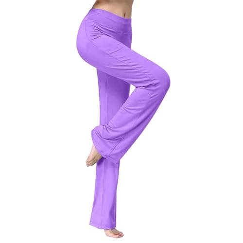 Trendy Women's Stretch Wide Leg Gym Sweatpants for Running and Casual Wear