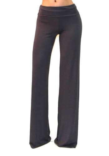 Vivicastle Women's USA Fold-Over High-Waist Wide Leg Pants