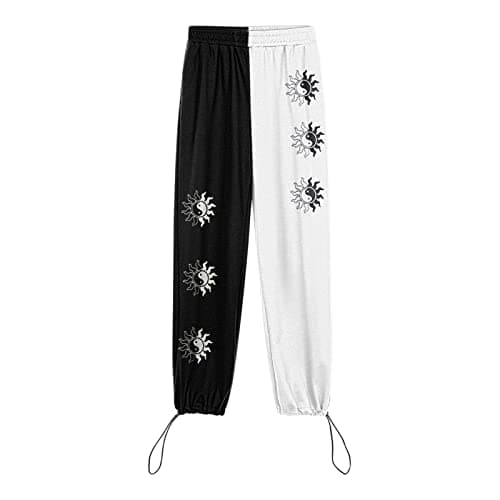 Y2K Aesthetic Women's High-Waisted Cinch Bottom Sweatpants with Pockets