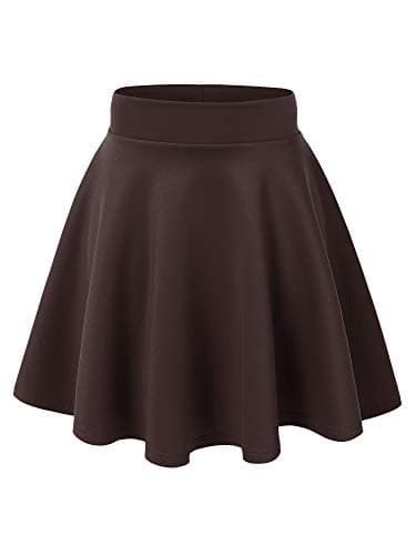 Women's Stretchy Flared Mini Skater Skirt XS-3XL Plus Size