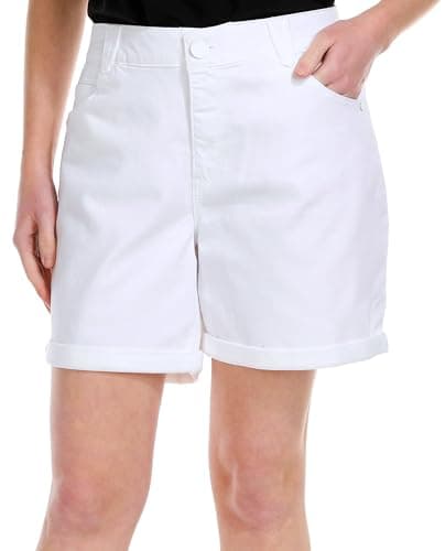 Democracy Women's Petite 6" Cuffed Denim Shorts