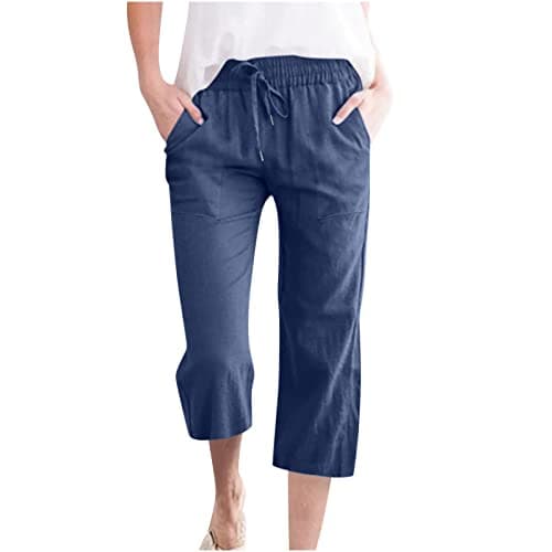 Yxzogd Women's 2025 Summer High Waist Crop Pant