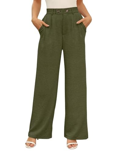 Angerella Women's Wide Leg Business Casual Trousers
