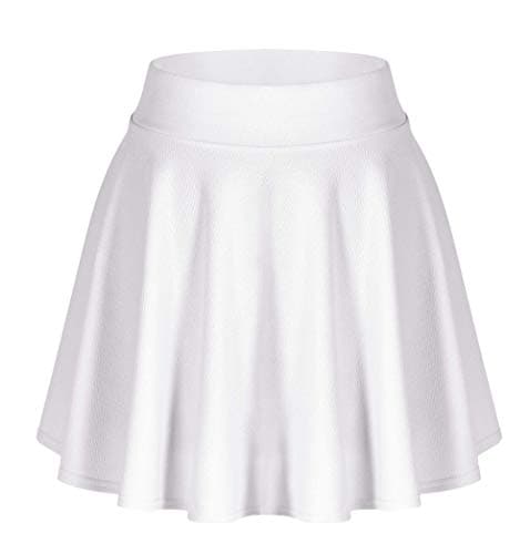 EXCHIC Women's Stretchy Flared Mini Skater Skirt