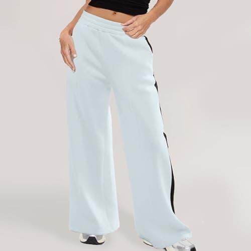 Yxzogd Women's High-Waisted Wide Leg Yoga Sweatpants with Pockets