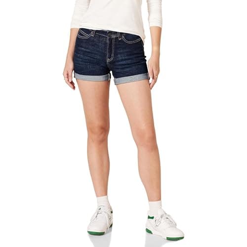 Amazon Essentials Women's Mid-Rise Slim Fit Denim Shorts