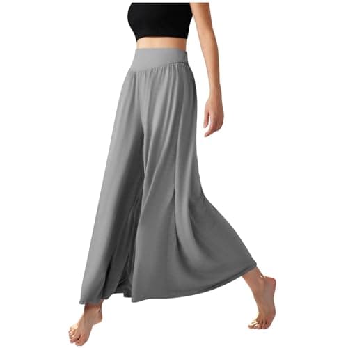 Trendy 2024 High-Wasted Palazzo Pants for Women Wide Leg Yoga Trousers