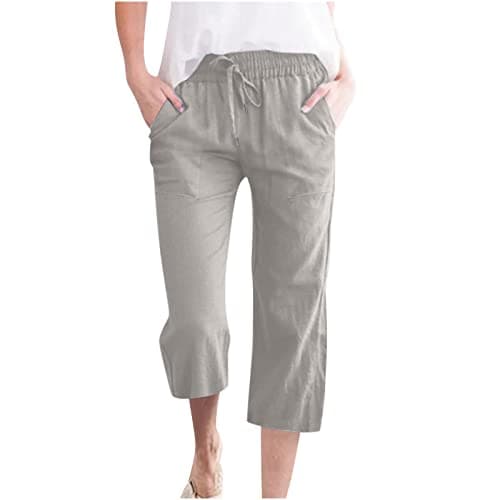 Yxzogd Women's 2025 Summer High Waist Crop Pant