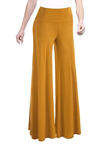Johnny MBJ Women's Casual Comfy Wide Leg Palazzo Pants (XS~5XL)