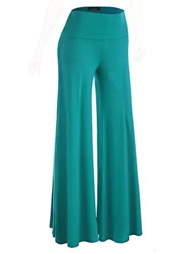 Johnny MBJ Women's Casual Comfy Wide Leg Palazzo Pants (XS~5XL)