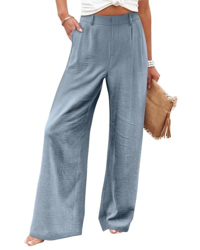 Angerella Women's Wide Leg High Waisted Work Pants