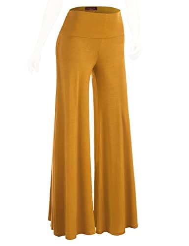 Johnny MBJ Women's Casual Comfy Wide Leg Palazzo Pants (XS~5XL)