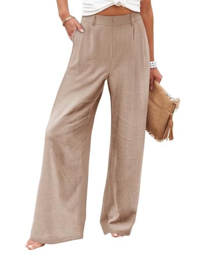 Angerella Women's Wide Leg High Waisted Work Pants