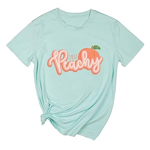 Just Peachy Women's Casual Graphic Tees