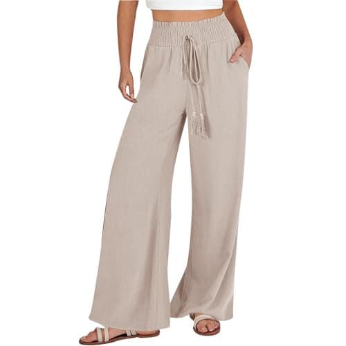 Flowy Wide Leg Palazzo Pants for Women