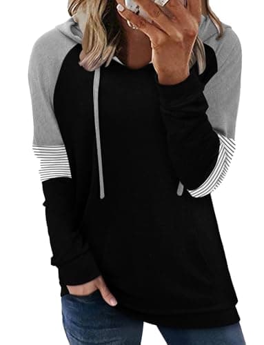 Women's Casual Tie Dye & Floral Print Hoodie Sweatshirt