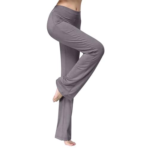 Trendy Women's Stretch Wide Leg Gym Sweatpants for Running and Casual Wear
