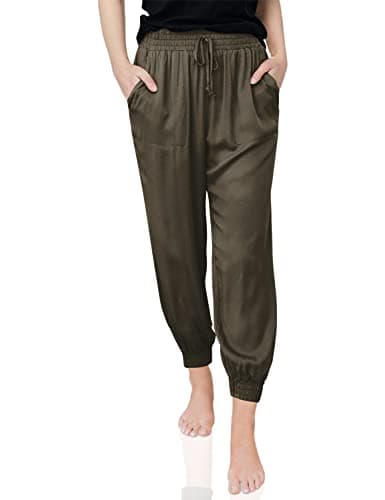 Dokotoo Women's Soft Casual Elastic Waist Jogger Pants with Pockets