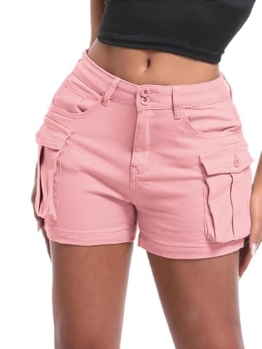 ELLEVEN Y2K Mini High-Waisted Slim-Fitted Jean Shorts