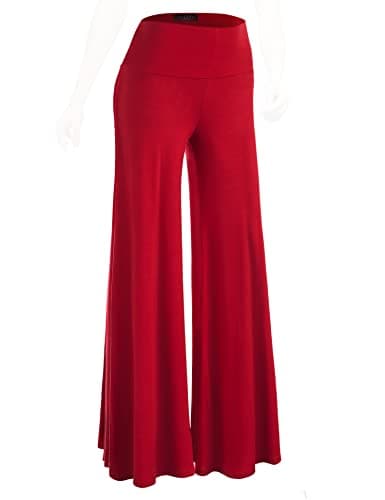 Johnny MBJ Women's Casual Comfy Wide Leg Palazzo Pants (XS~5XL)