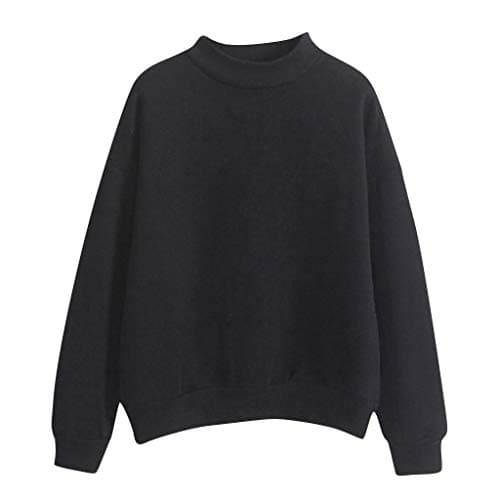 Trendy Women's Thick Solid Color Sweatshirt for Fall Winter Outdoor Activities