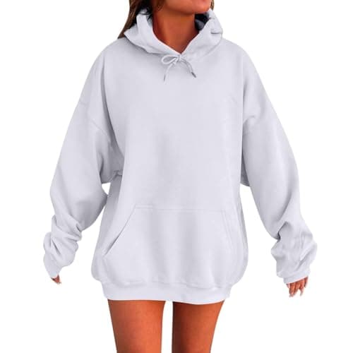 Cute Women's 2024 Oversized Christmas Sweatshirt with Pocket