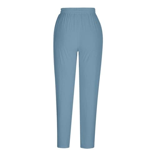 High Waisted Drawstring Tapered Palazzo Pants for Women
