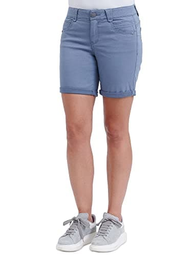 Democracy Women's Petite 6" Cuffed Denim Shorts