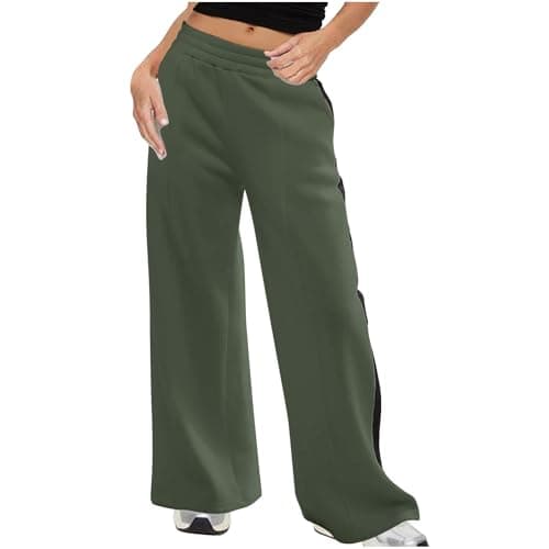 Yxzogd Women's High-Waisted Wide Leg Yoga Sweatpants with Pockets