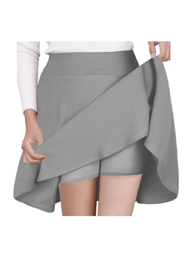 Women's Basic A-Line Mini Flared Skater Party Skirt