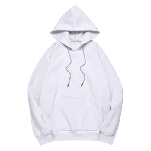 Xoxingysm Women's Oversized Hoodie with Solid Pocket Trendy Y2K Casual Tops