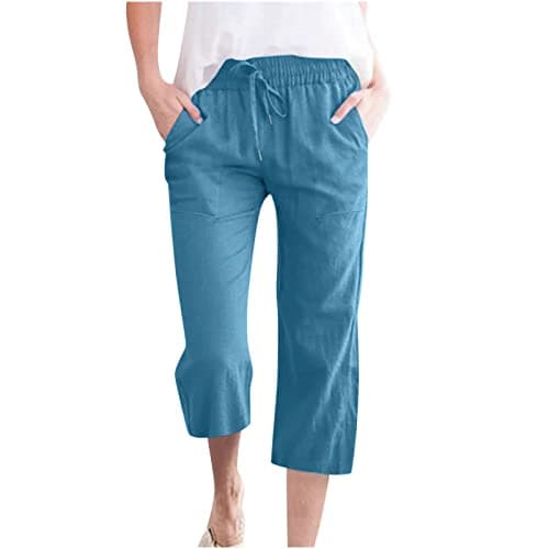 Yxzogd Women's 2025 Summer High Waist Crop Pant