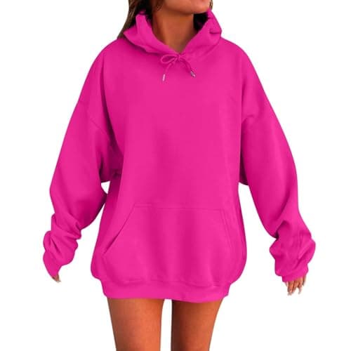 Cute Women's 2024 Oversized Christmas Sweatshirt with Pocket