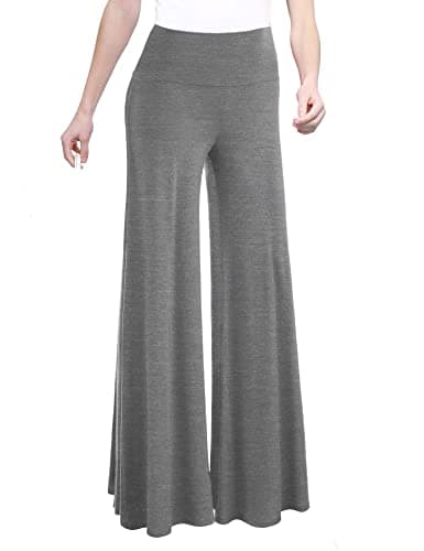 Johnny MBJ Women's Casual Comfy Wide Leg Palazzo Pants (XS~5XL)