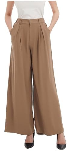 Tronjori Women High Waist Palazzo Pants