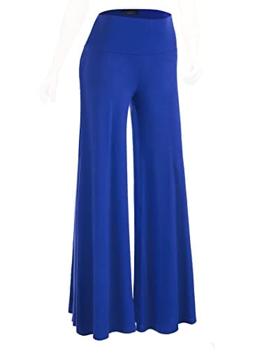 Johnny MBJ Women's Casual Comfy Wide Leg Palazzo Pants (XS~5XL)